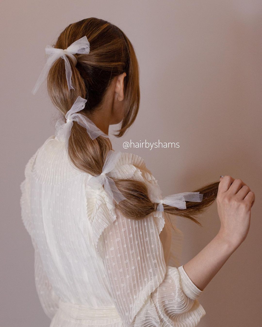 bubble braid with bows