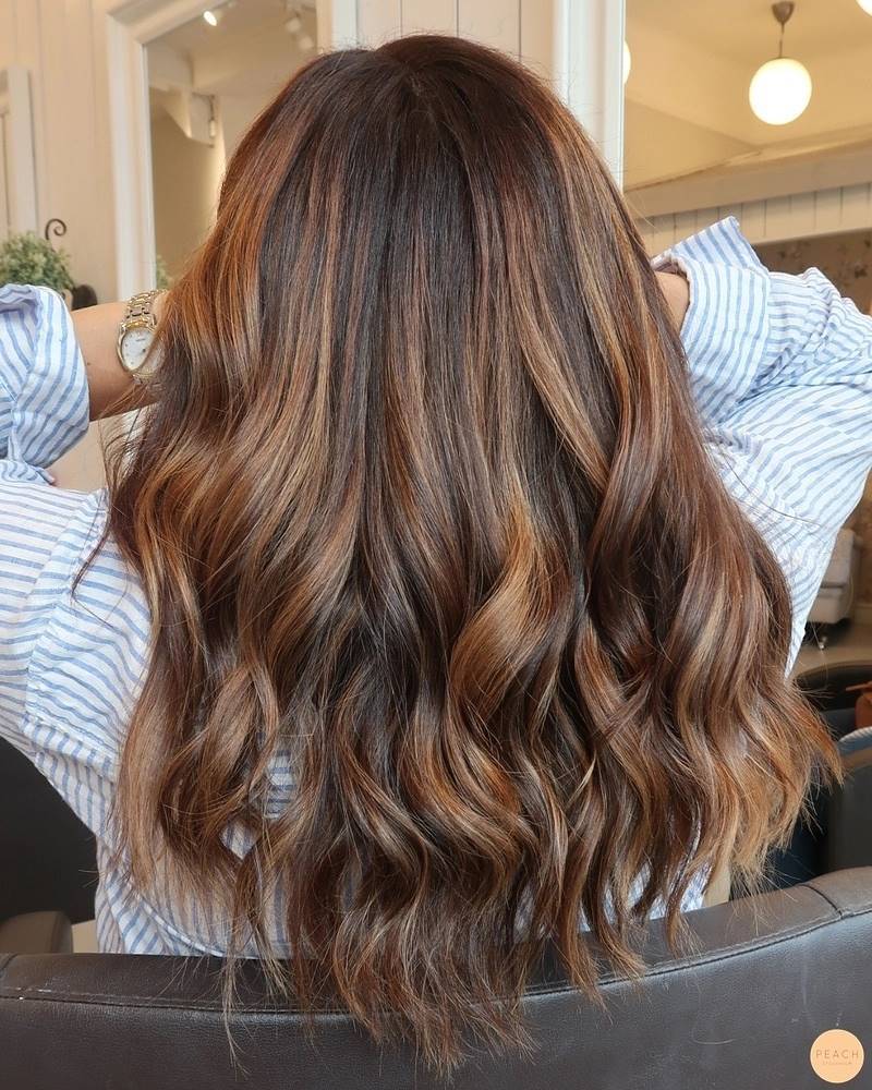 caramel cheveux bruns sucre