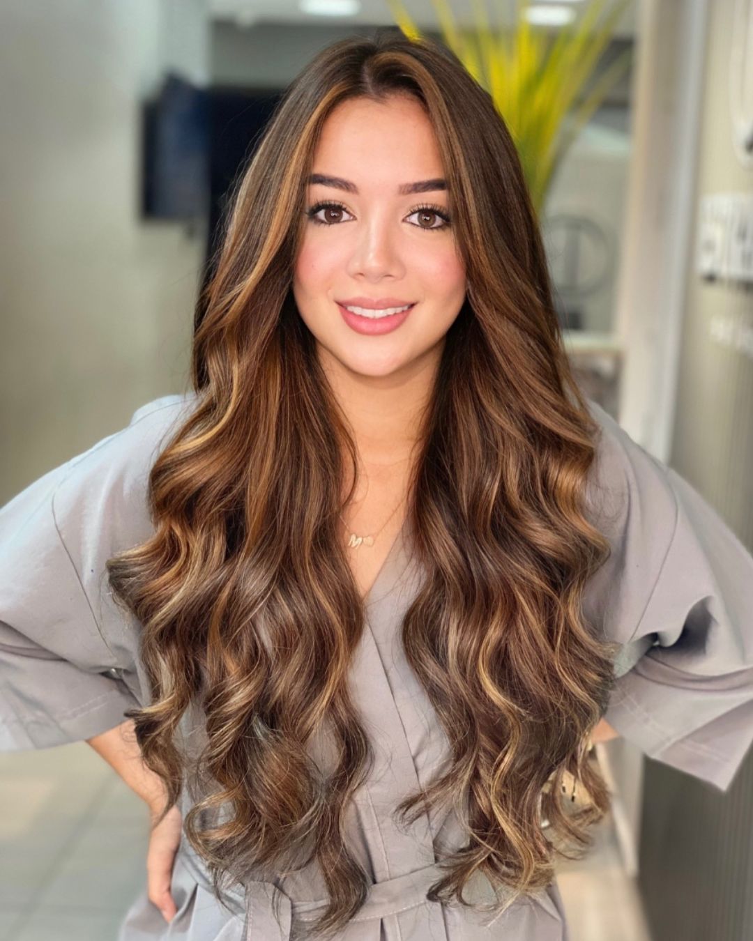 caramel bronze doré balayage