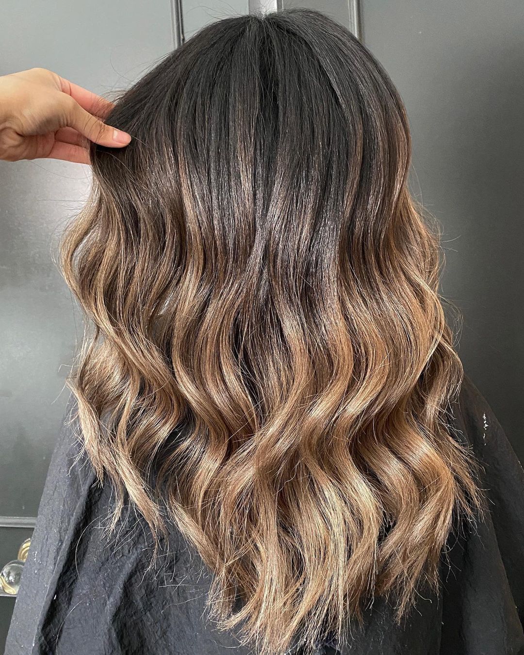 dimensional chestnut brunette hair