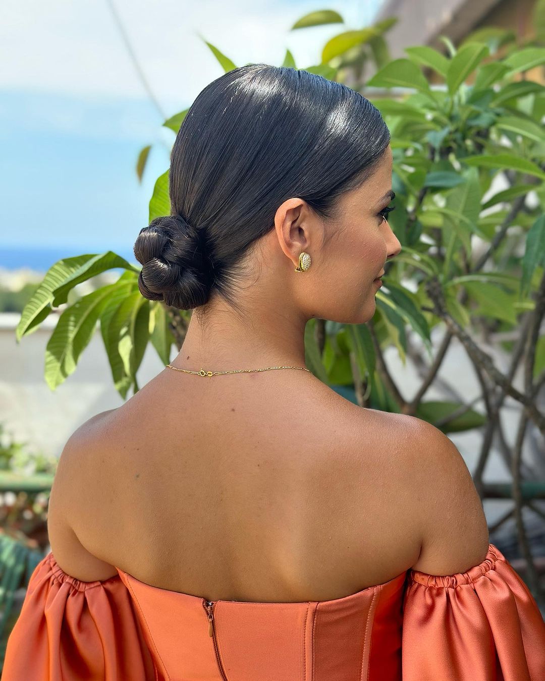 chignon élégant