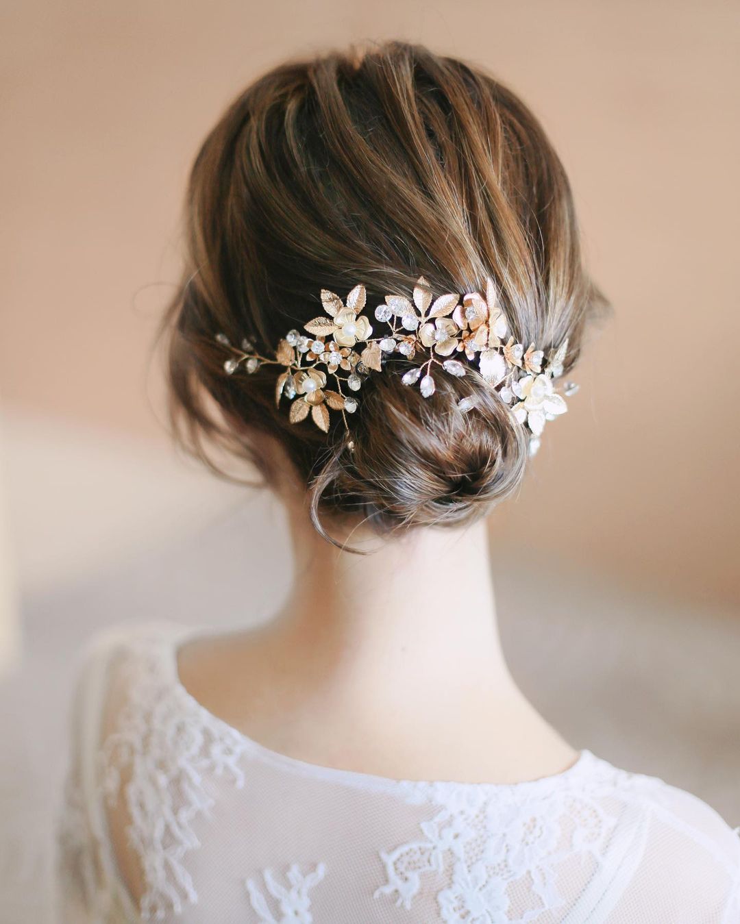 elegant low bun