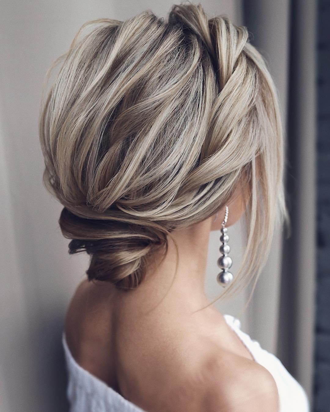 chignon torsadé élégant