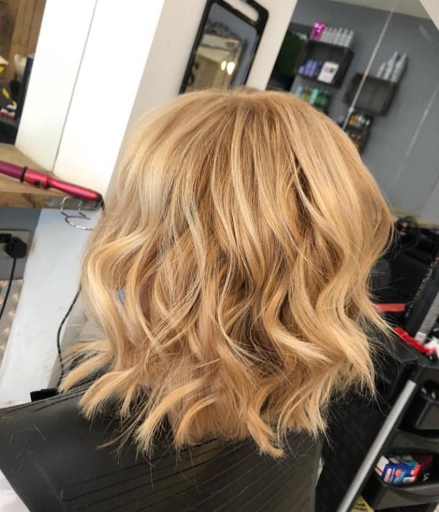 golden copper blonde hair