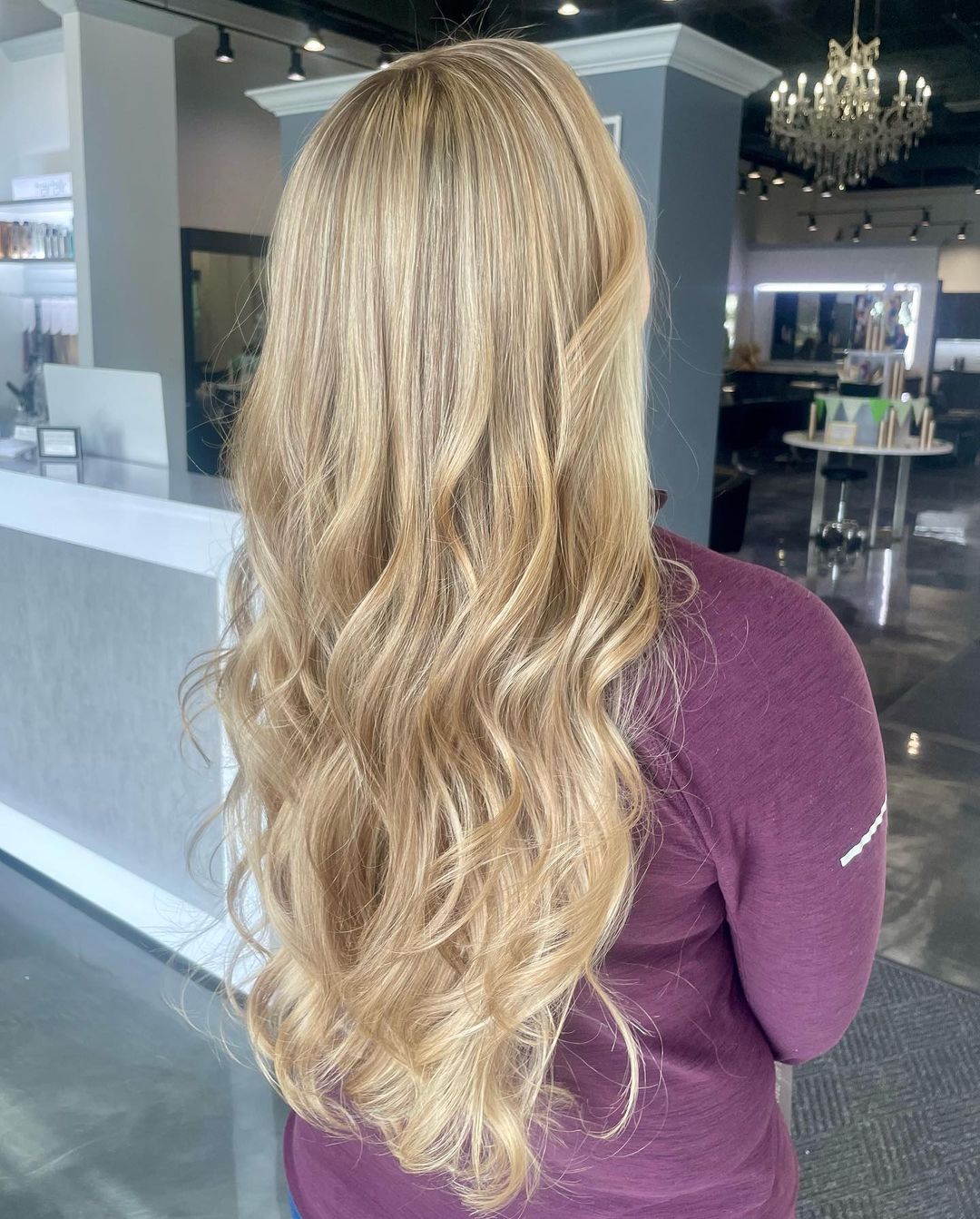 gouden dimensionaal blond haar