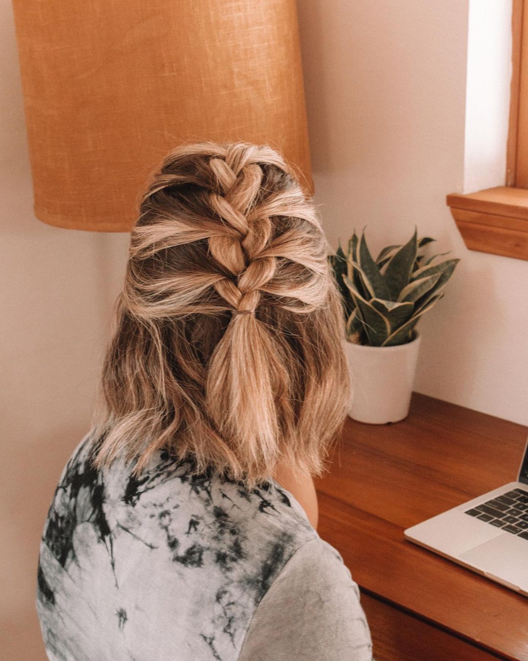 half french braid