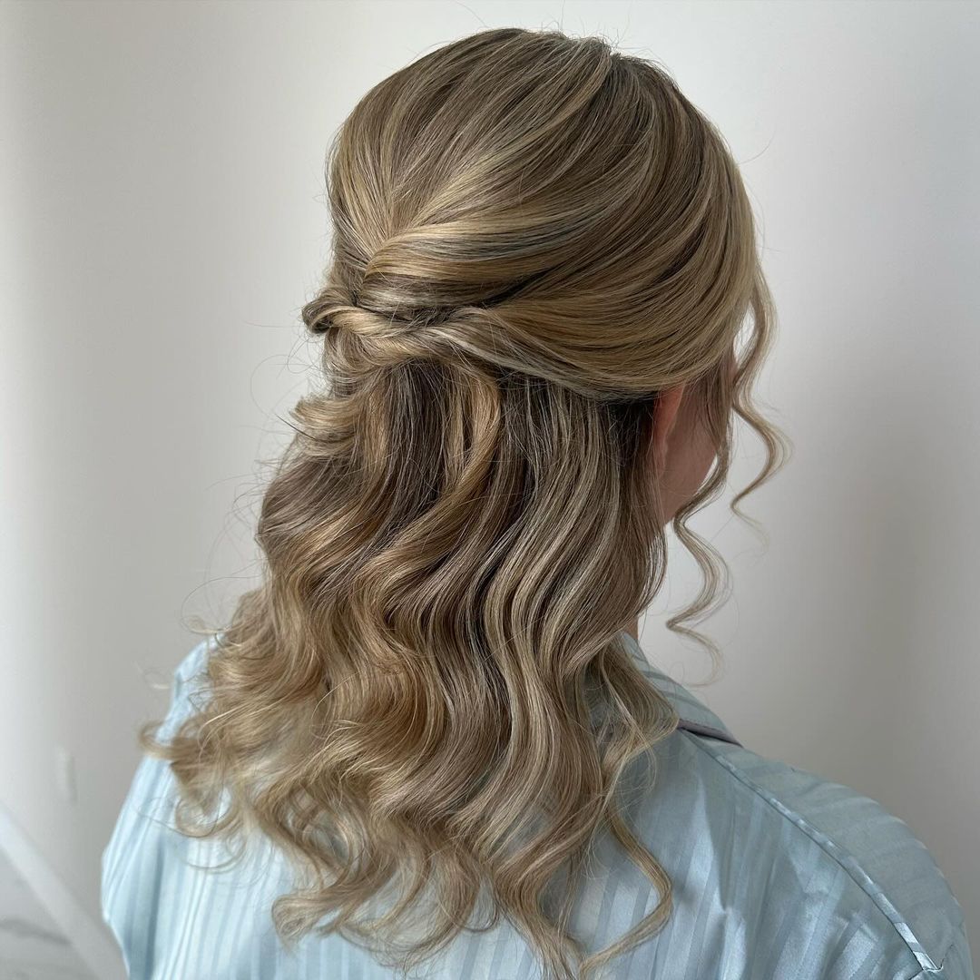 half updo