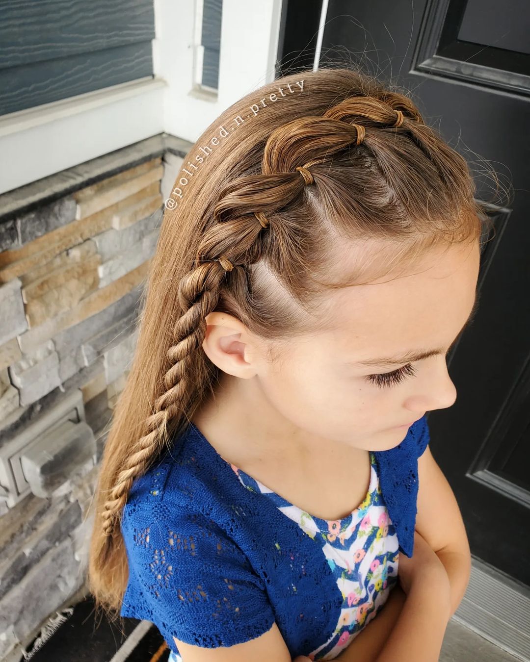 mermaid headband braid into a rope braid