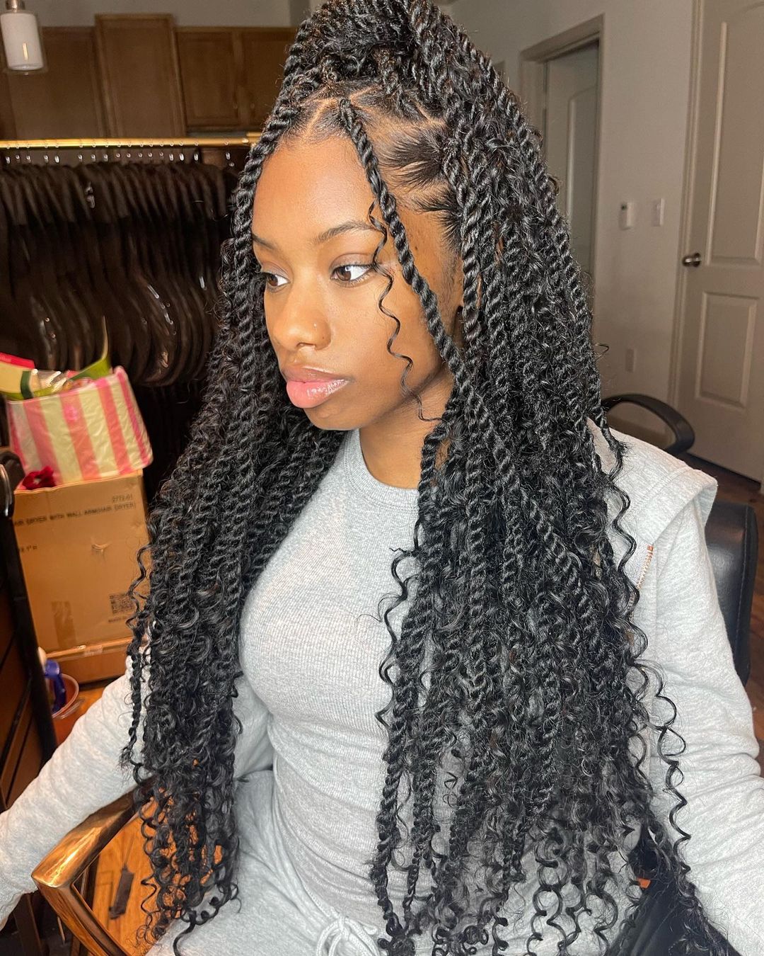 passion twists fountain ponytail