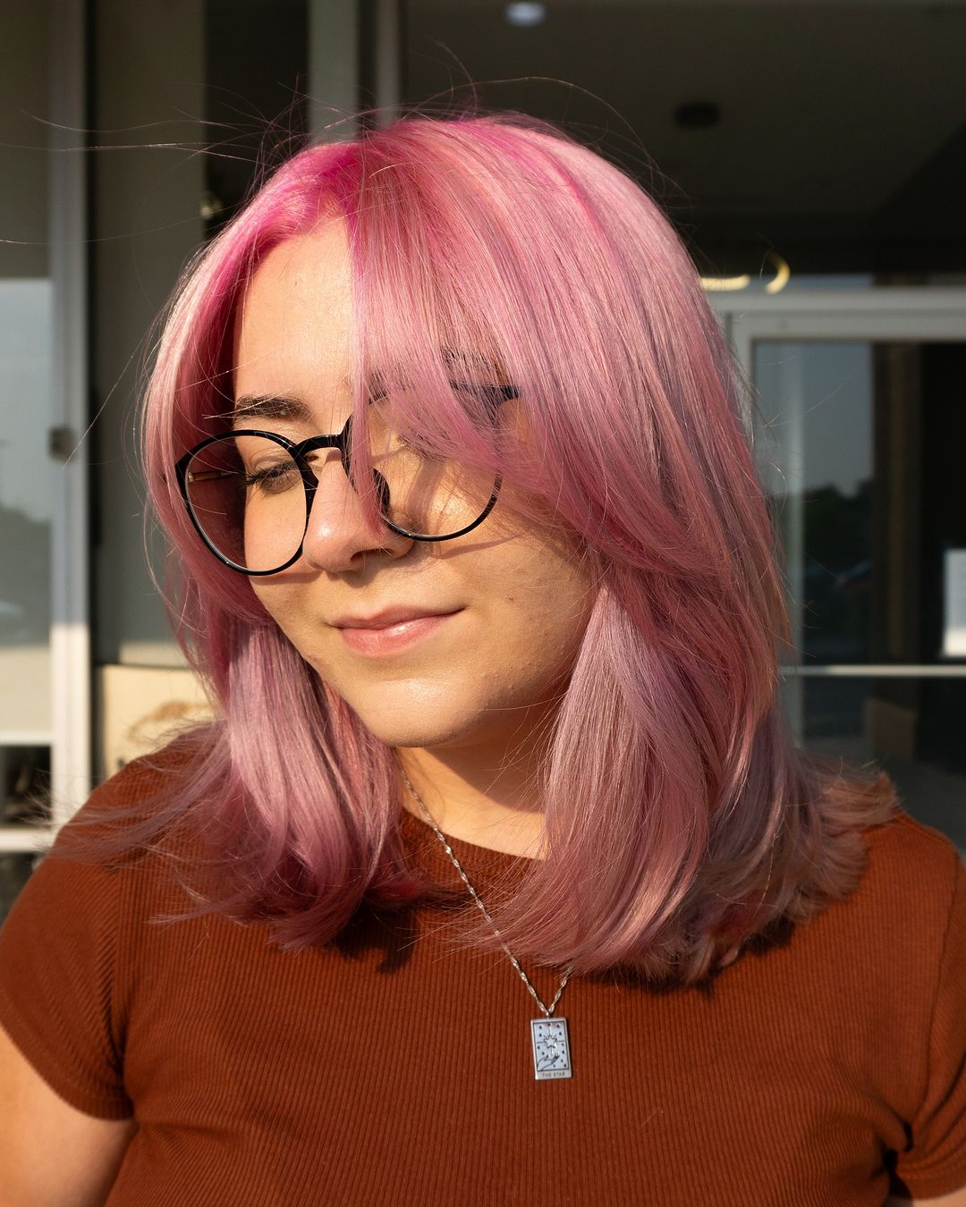 colore dei capelli rosa pastello