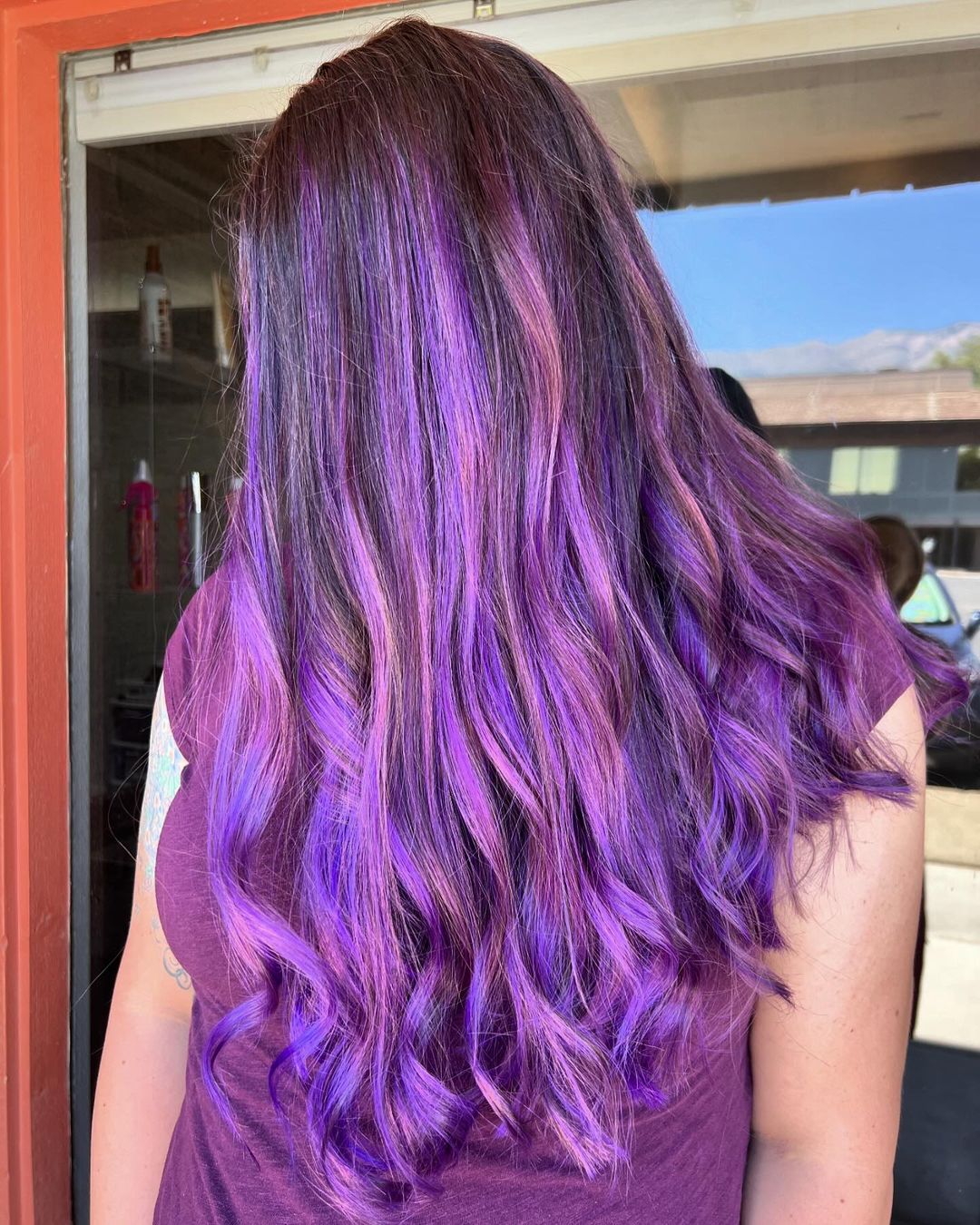 purple and magenta highlights