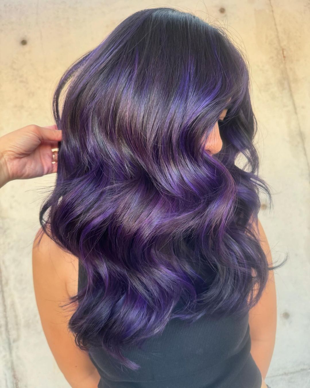 balayage violet