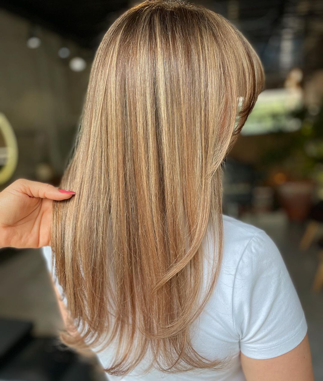 cheveux blonds rosés et dorés