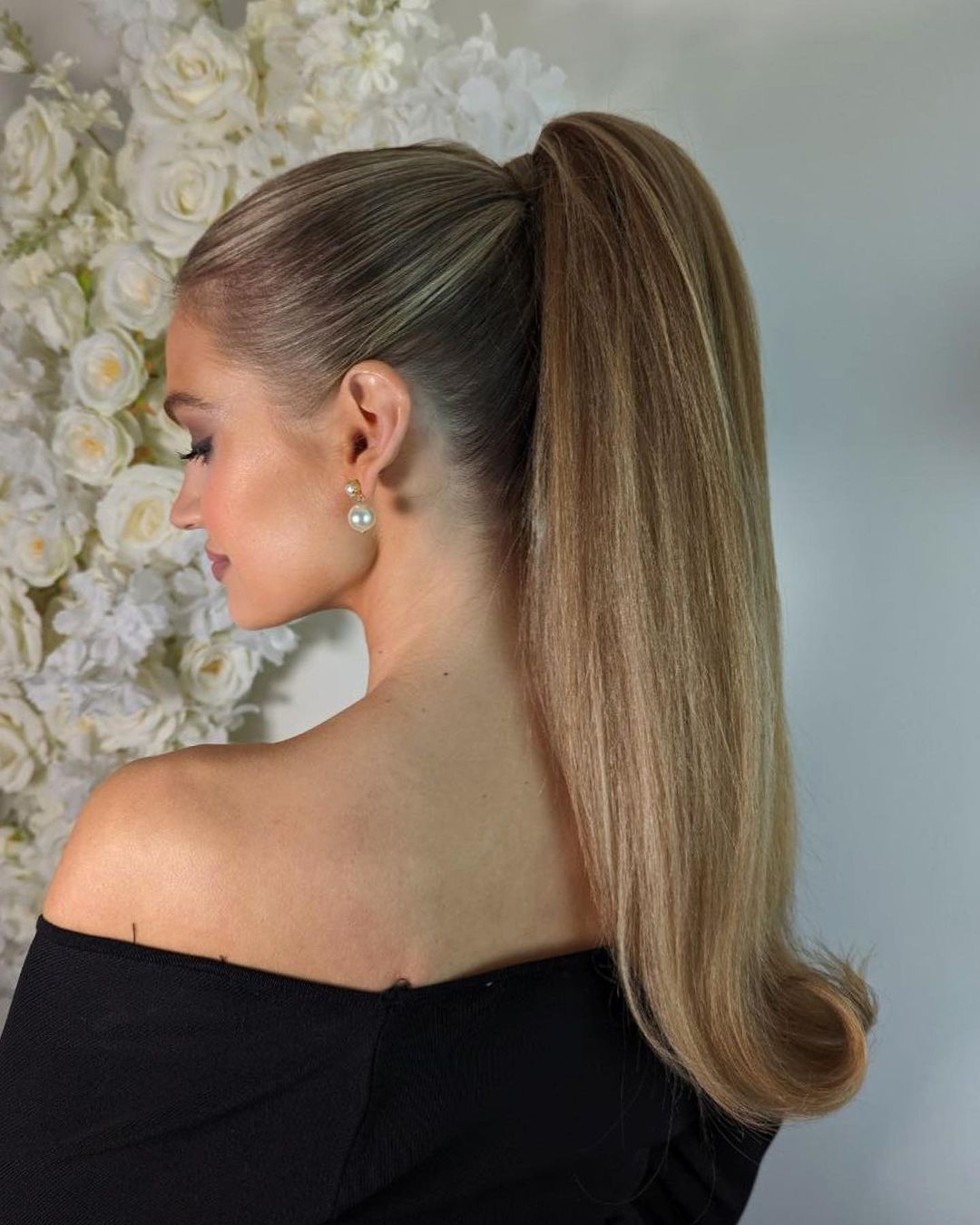 sleek barbie ponytail