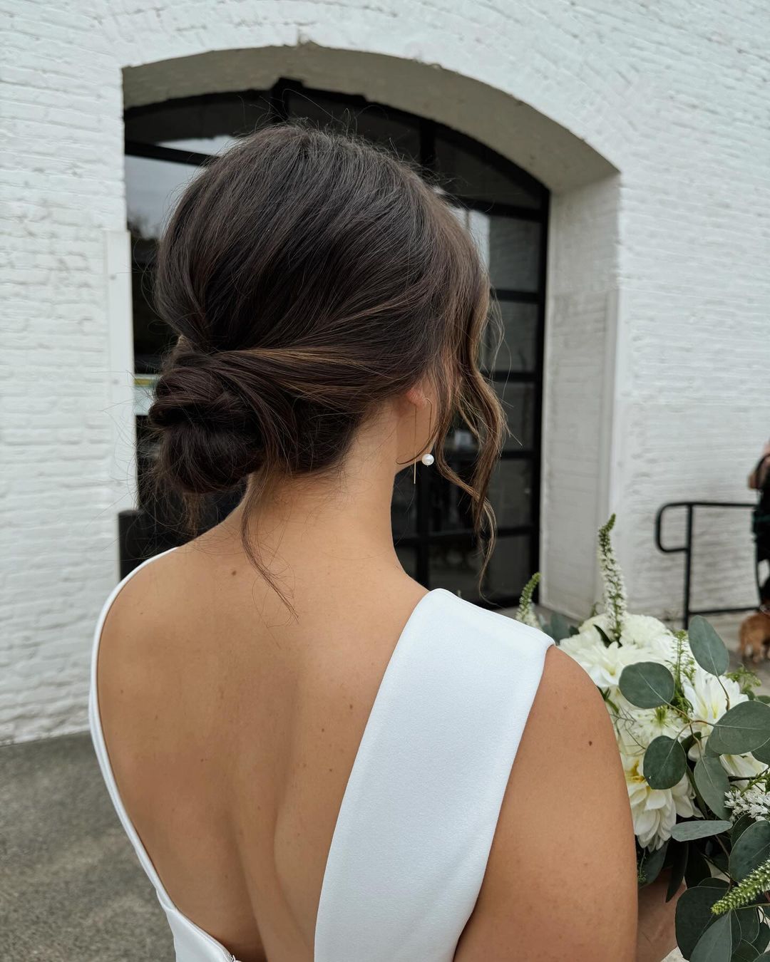 chignon doux et texturé