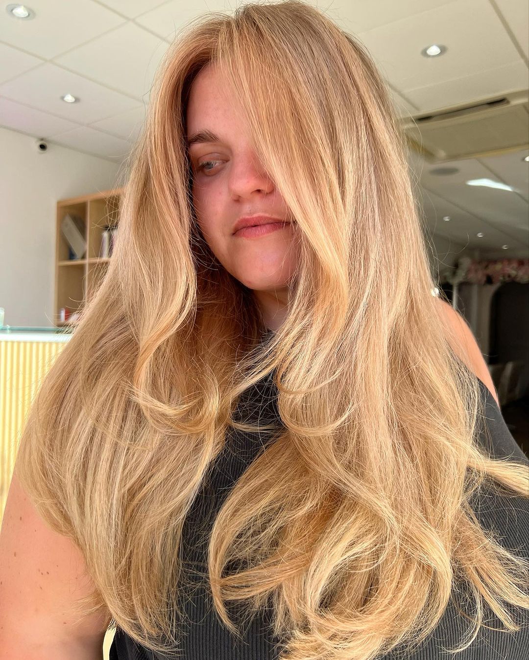 aardbeien goudblond haar