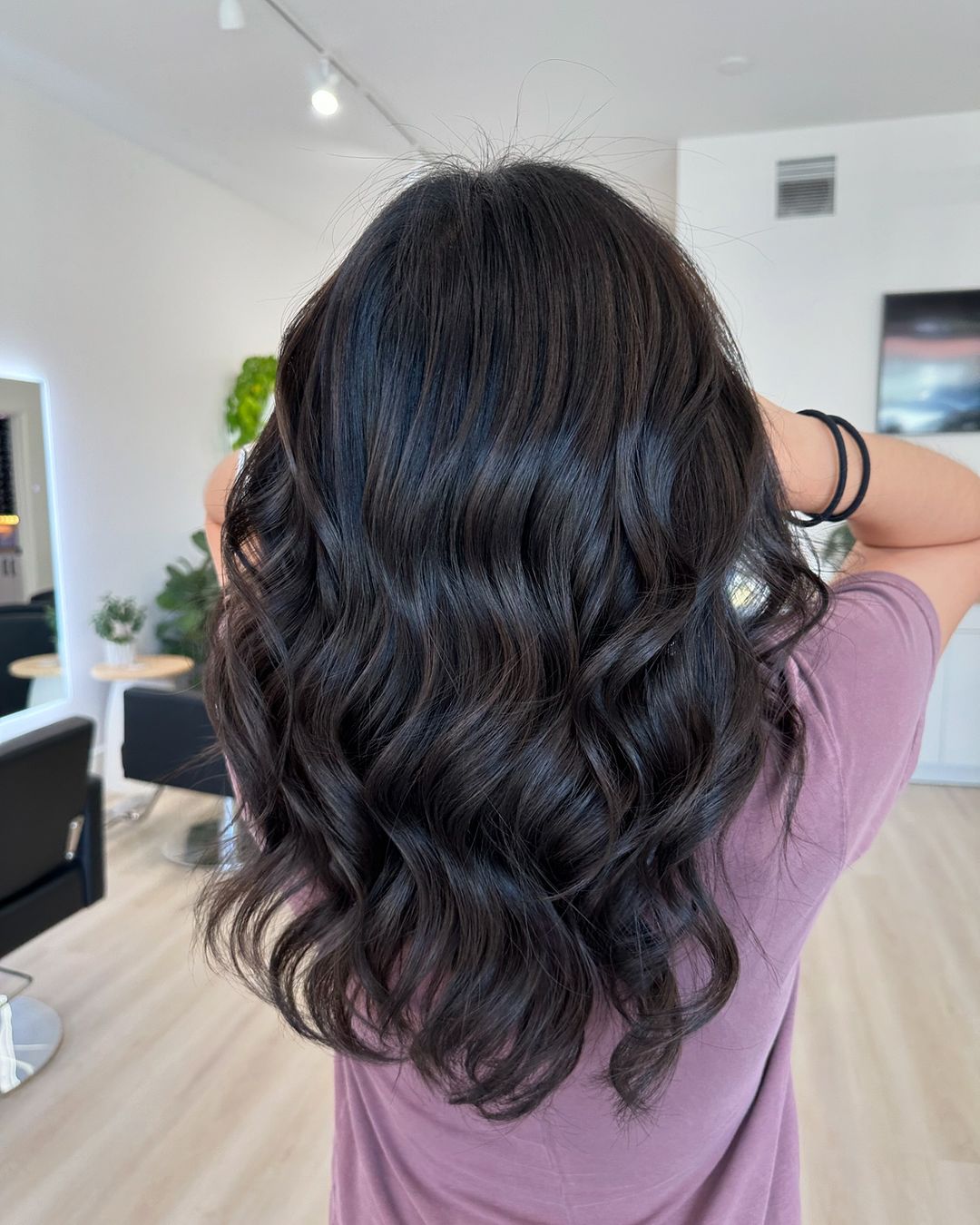 subtle and classy dark chocolate brown hair