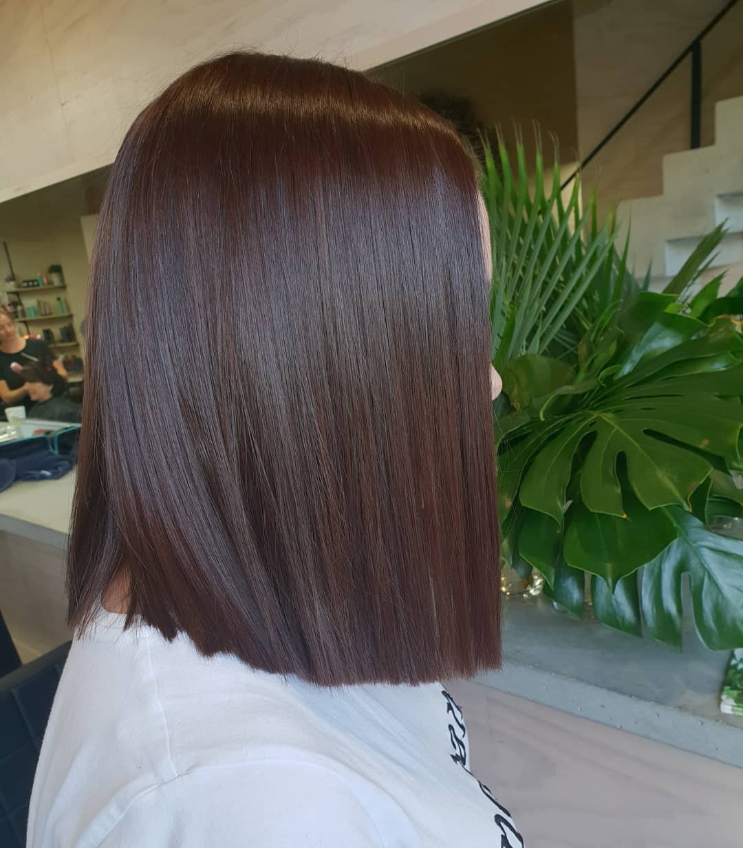 beige chaud cheveux brun chocolat