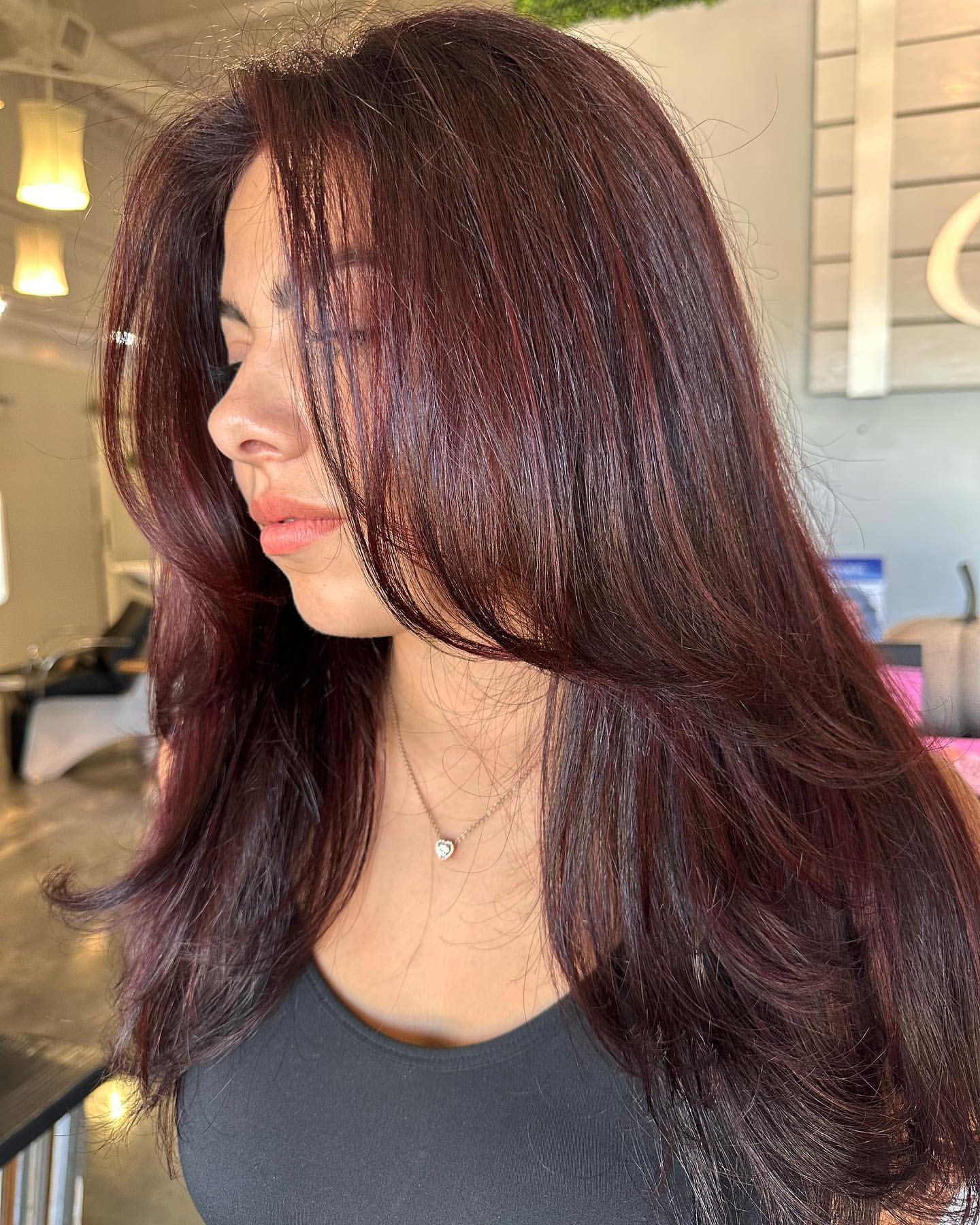 cherry cola red butterfly cut