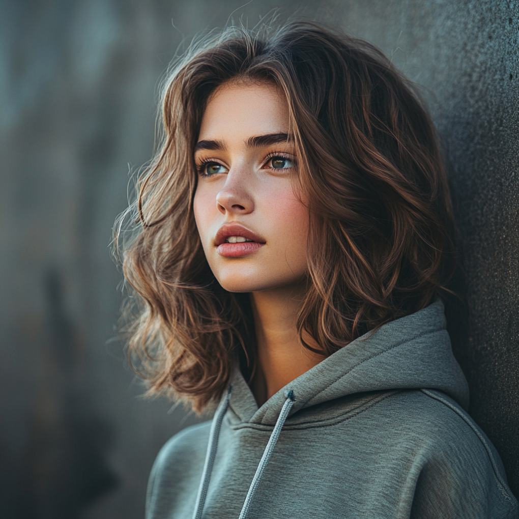 Textured Lob Hairstyle