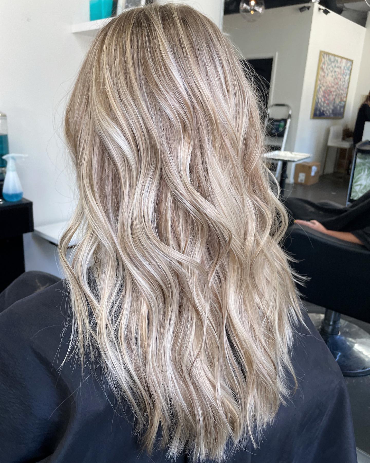 platinum highlights with ash-toned lowlights