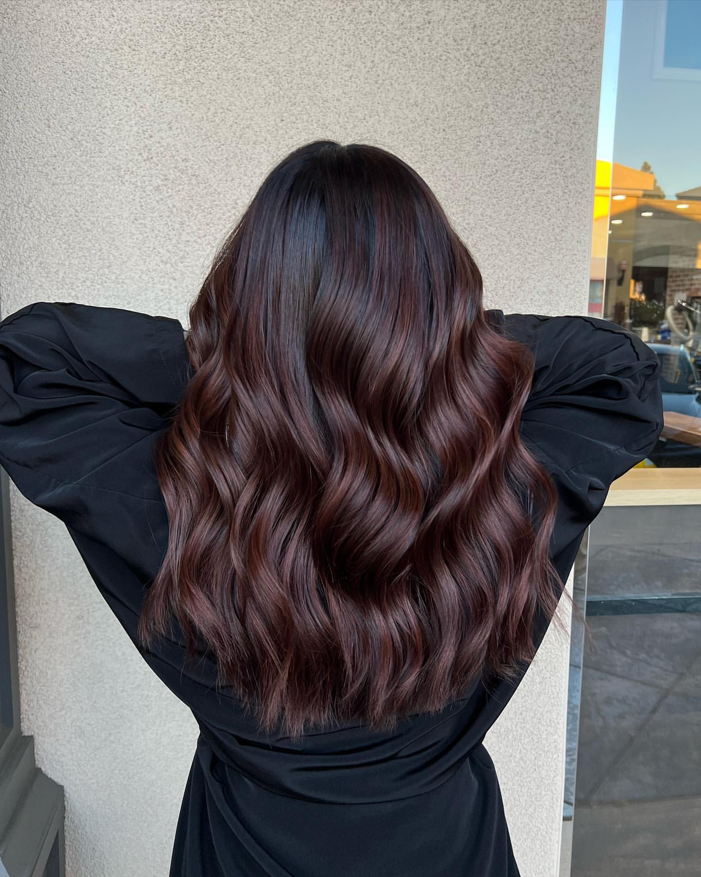 cherry cola balayage