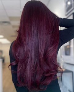 Artistic Dark Burgundy Hair Color View Digital Art Artistic Dark Burgundy Hair Color View Digital Art