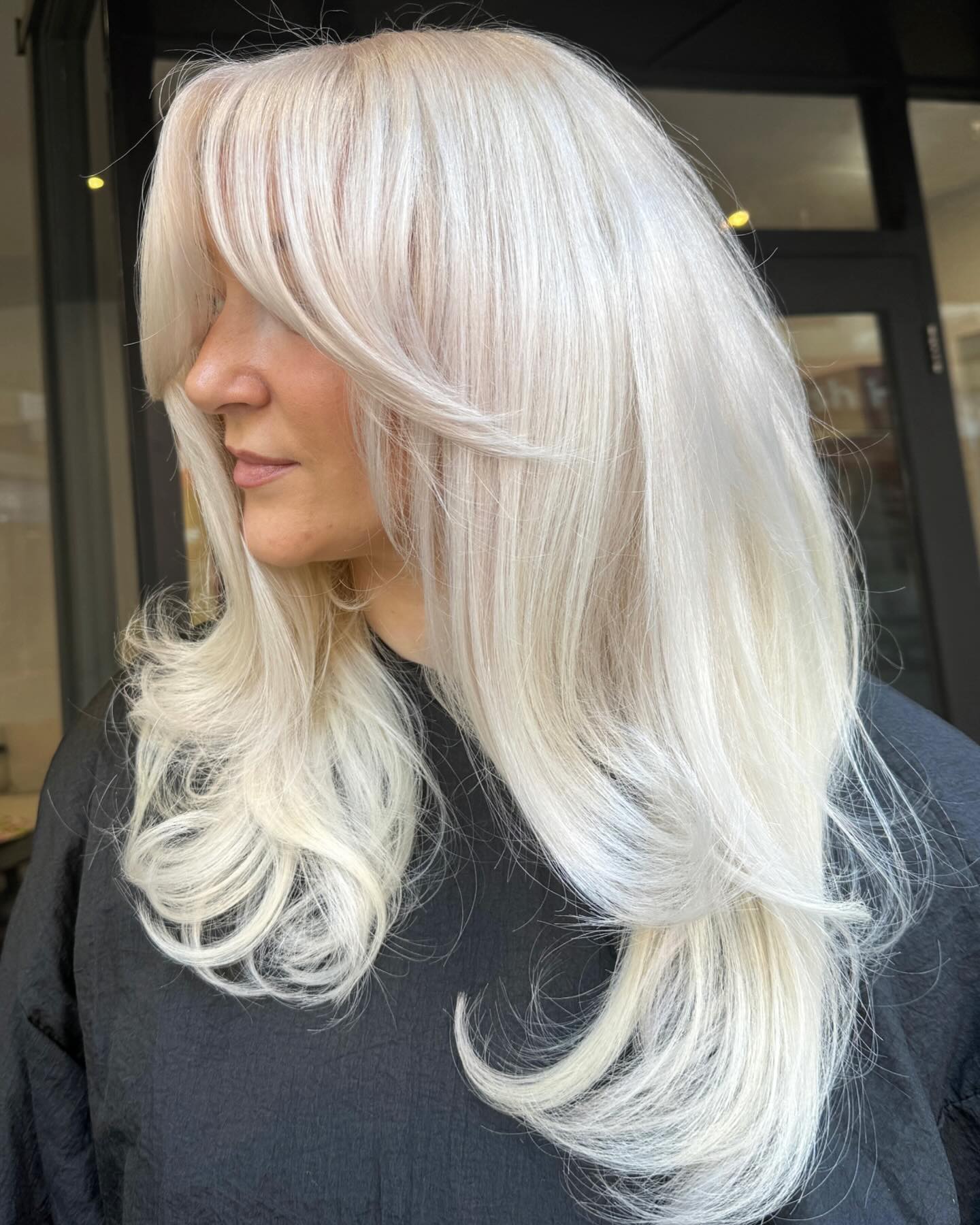 platinum bleach blonde hair