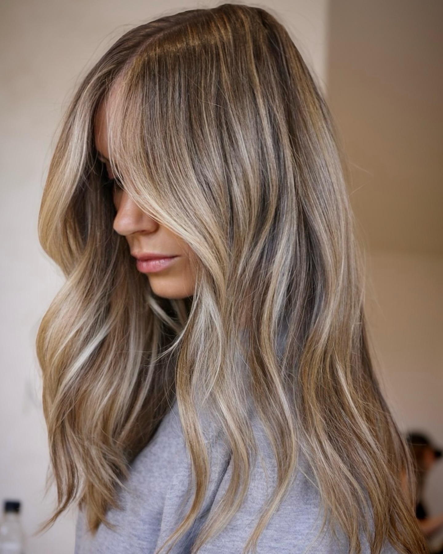 blonde highlights met kastanje lowlights