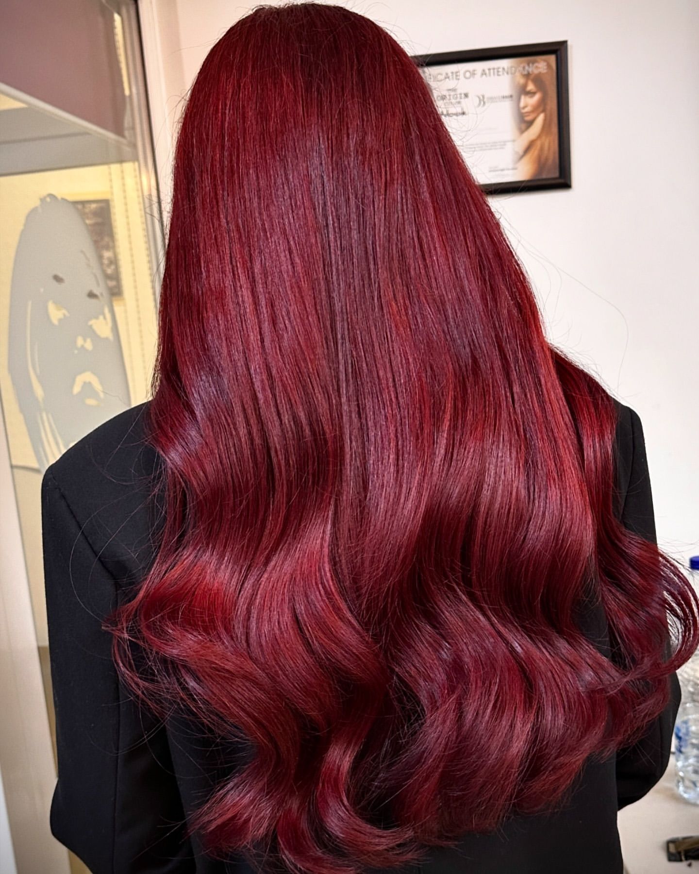 cherry wine red hair