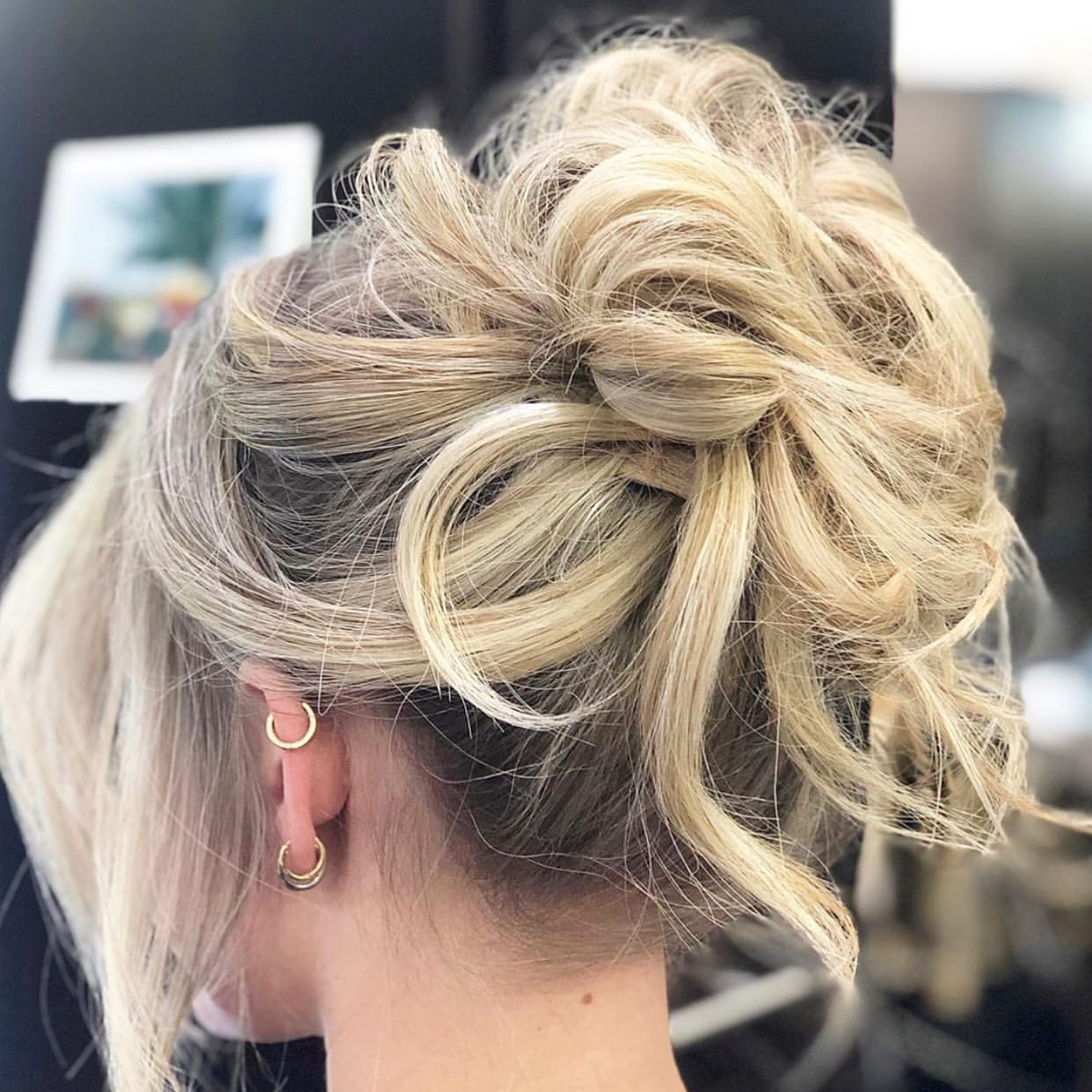 messy updo