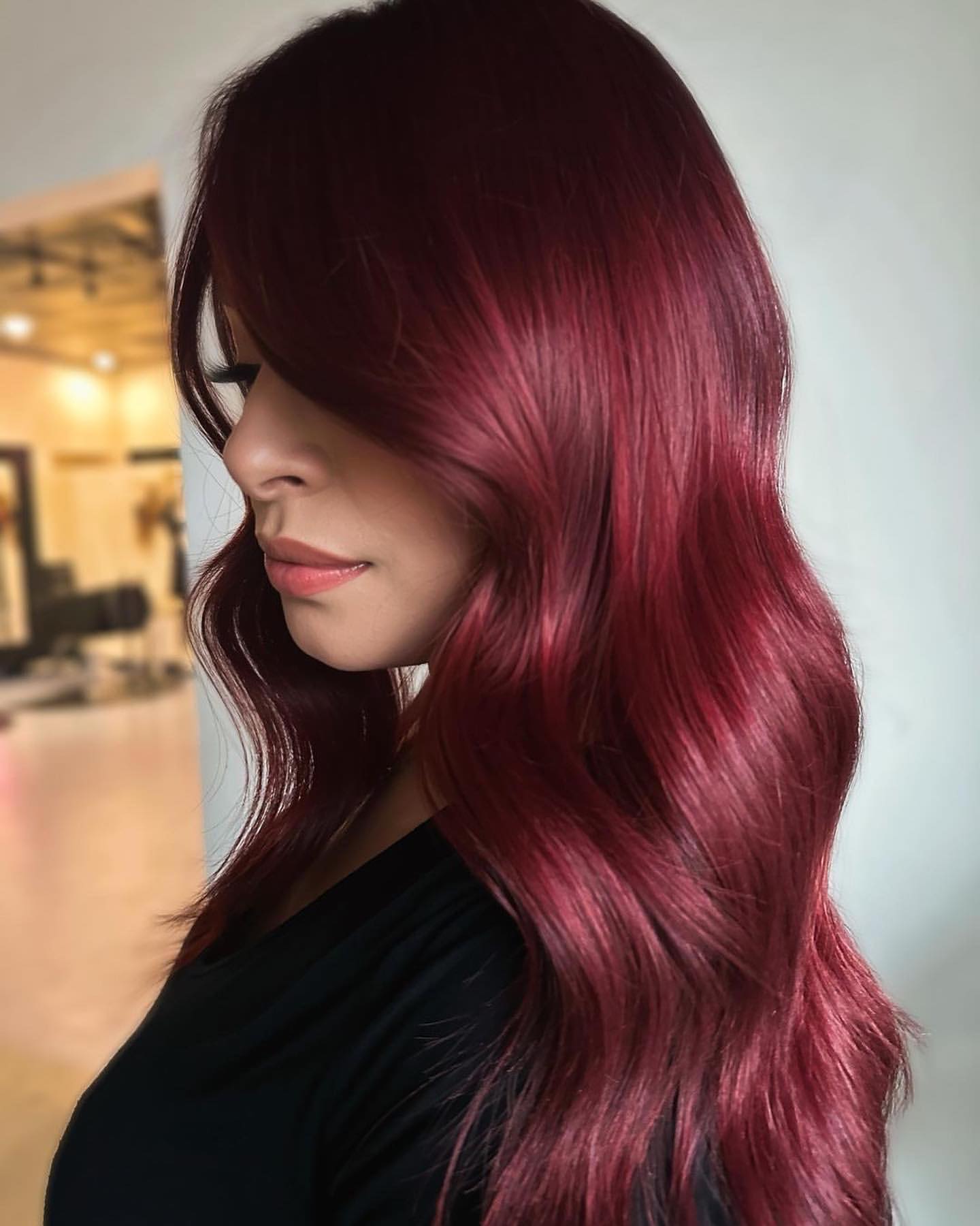 merlot red hair