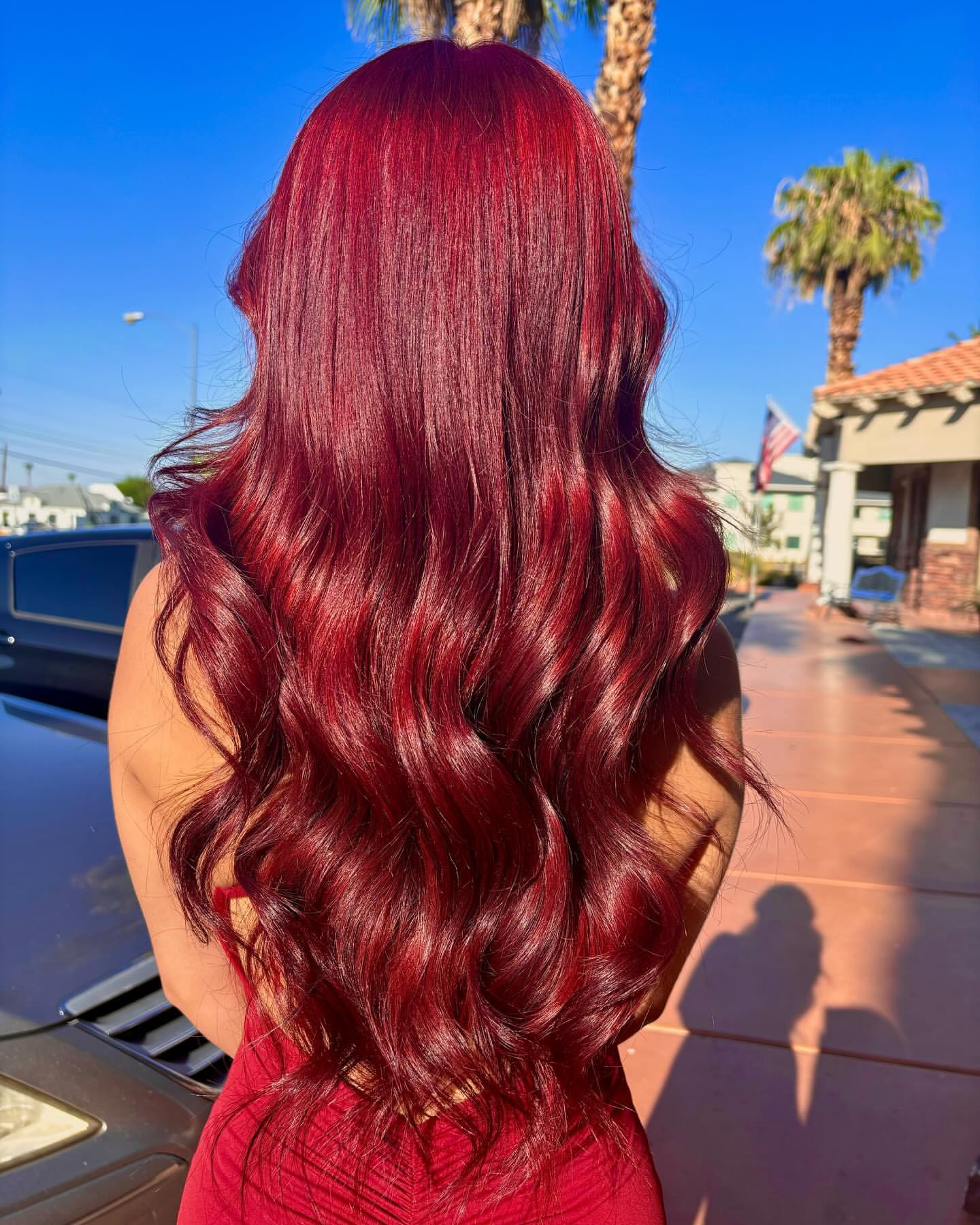 cheveux rouges sangria