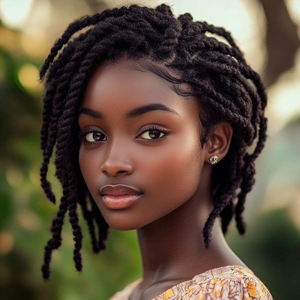 Two-Strand Twists Black Girls Hairstyle