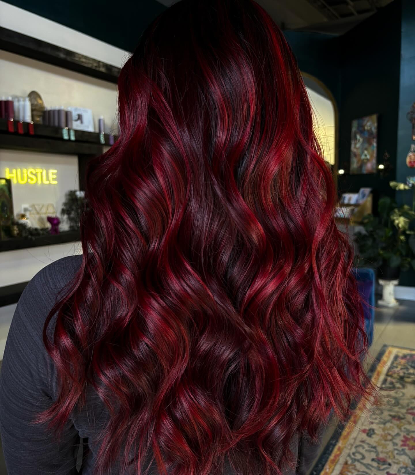 cherry red highlights