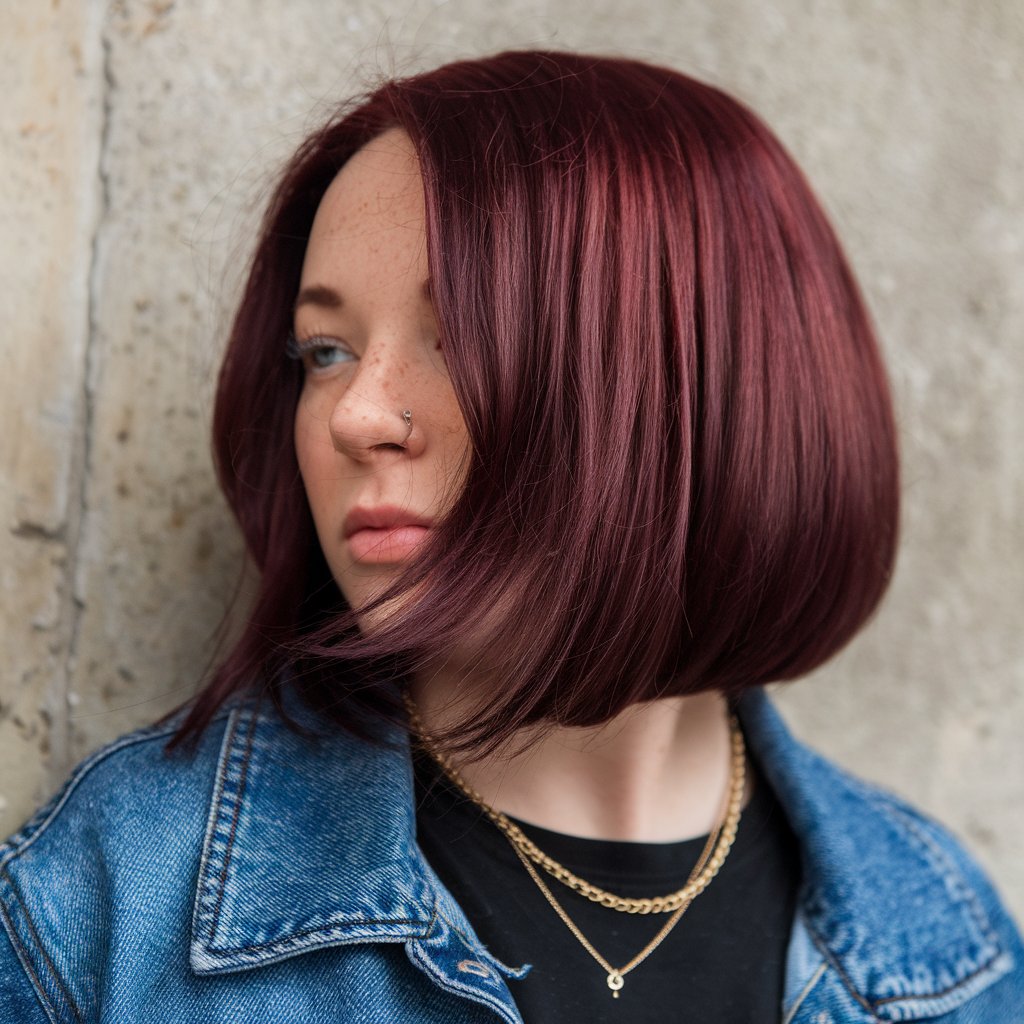 2024 Couleur de cheveux bourgogne tendance pour l'automne 