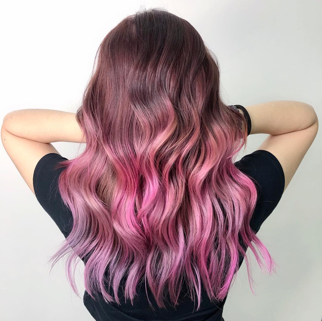 dusty pink ombre