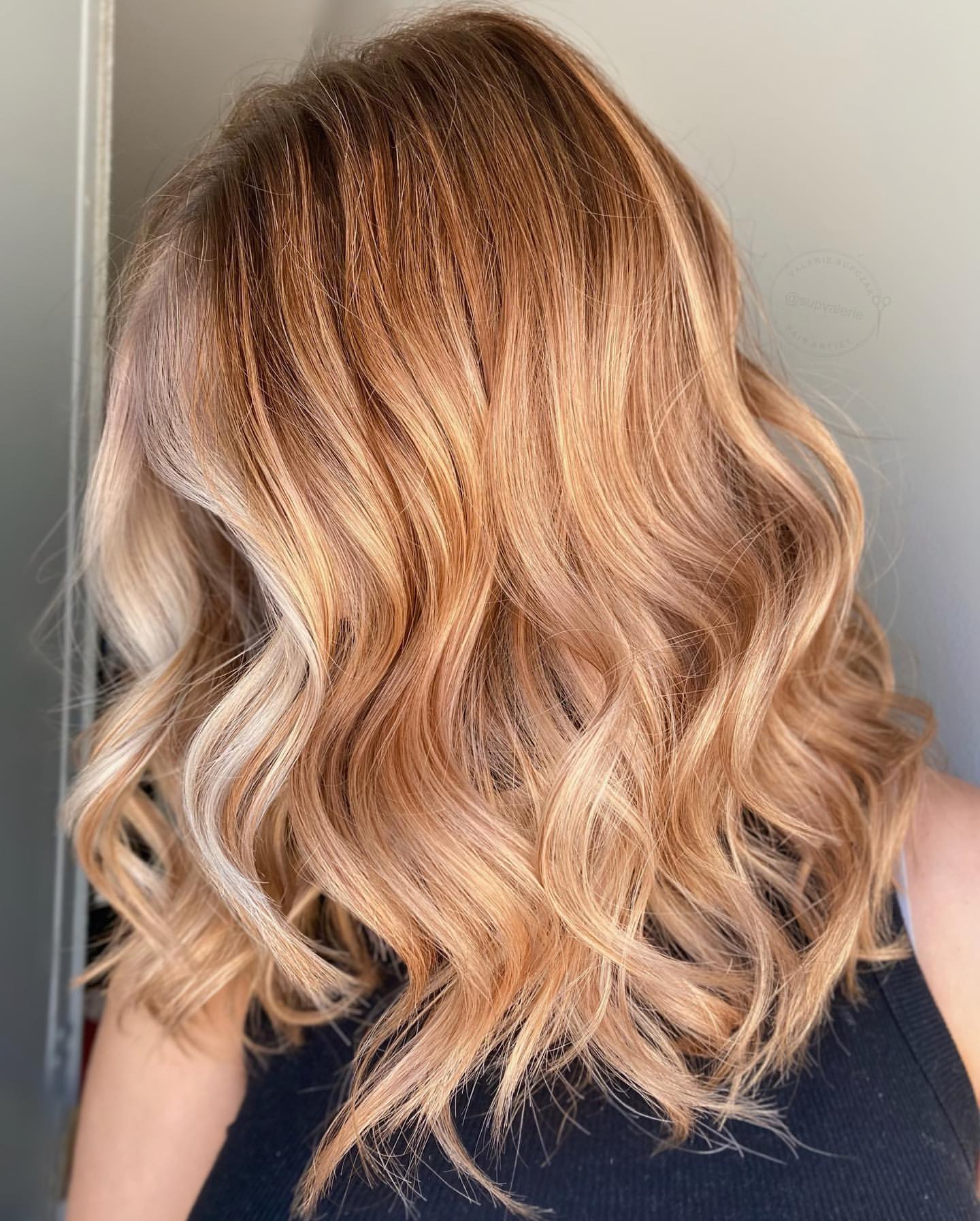 rose gold lowlights