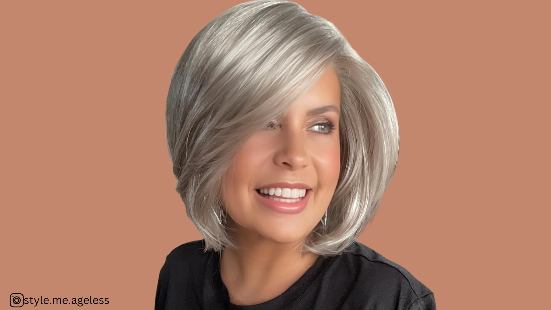 grey bob hairstyle