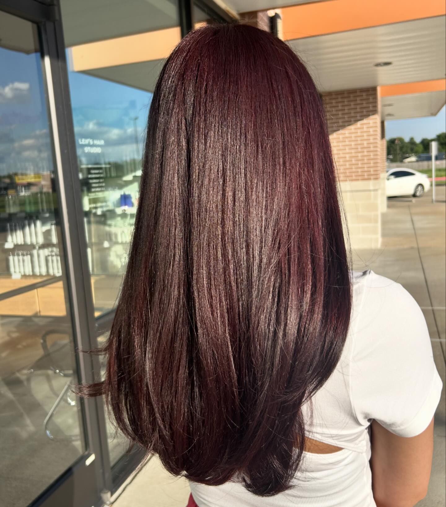 silky cherry cola red hair