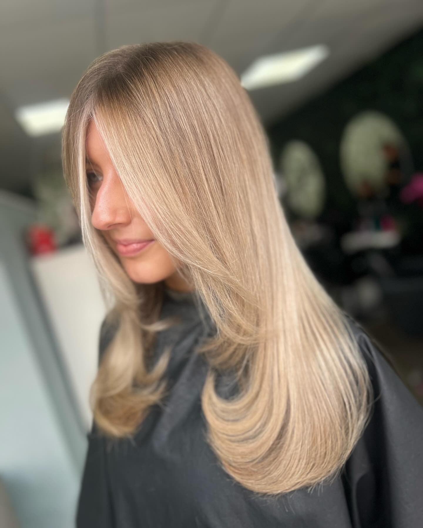 beige blond lowlights