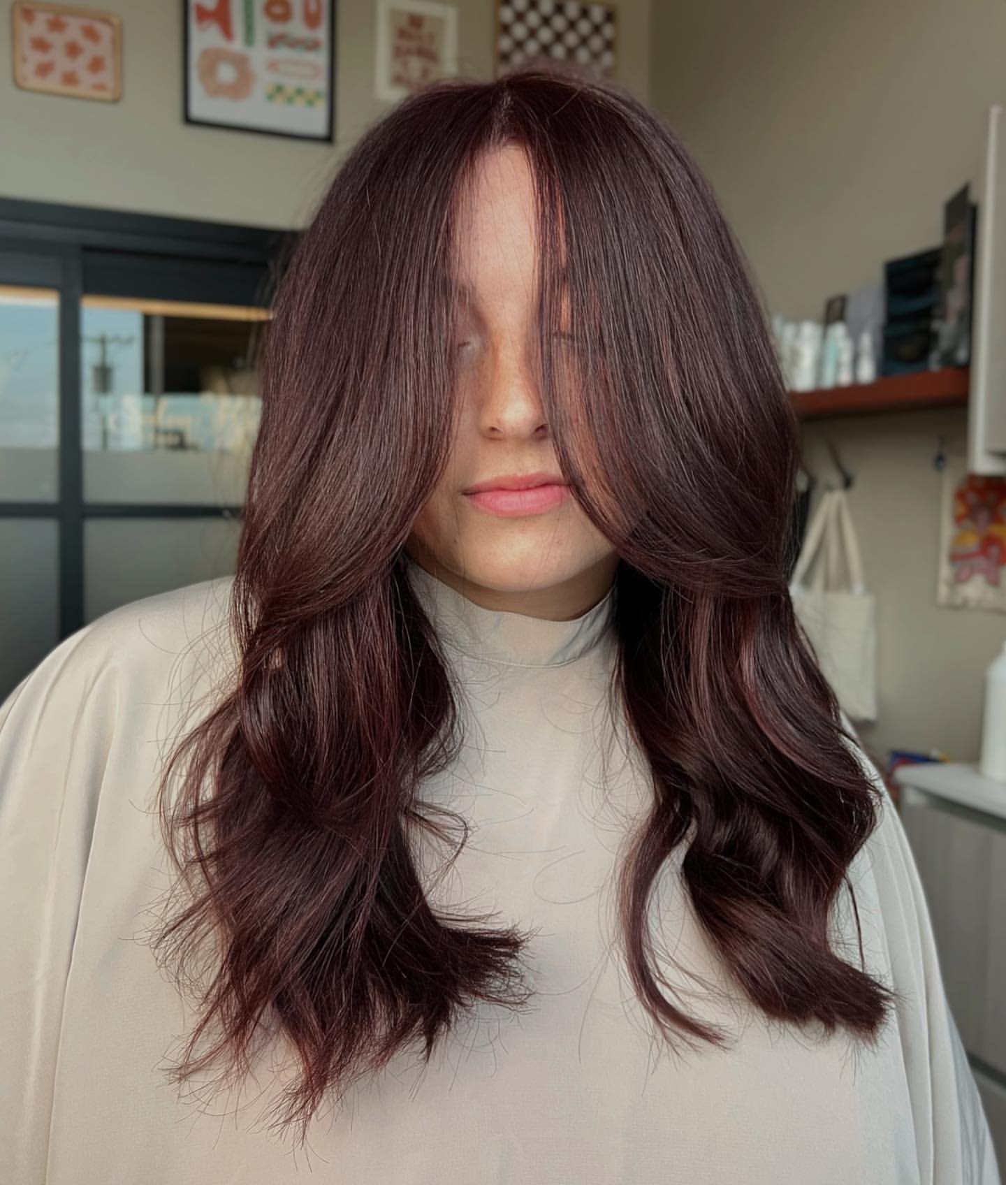 cheveux roux doux cerise cola