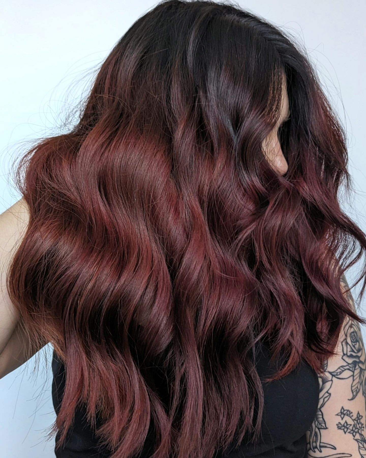 ombre vermelho cherry cola