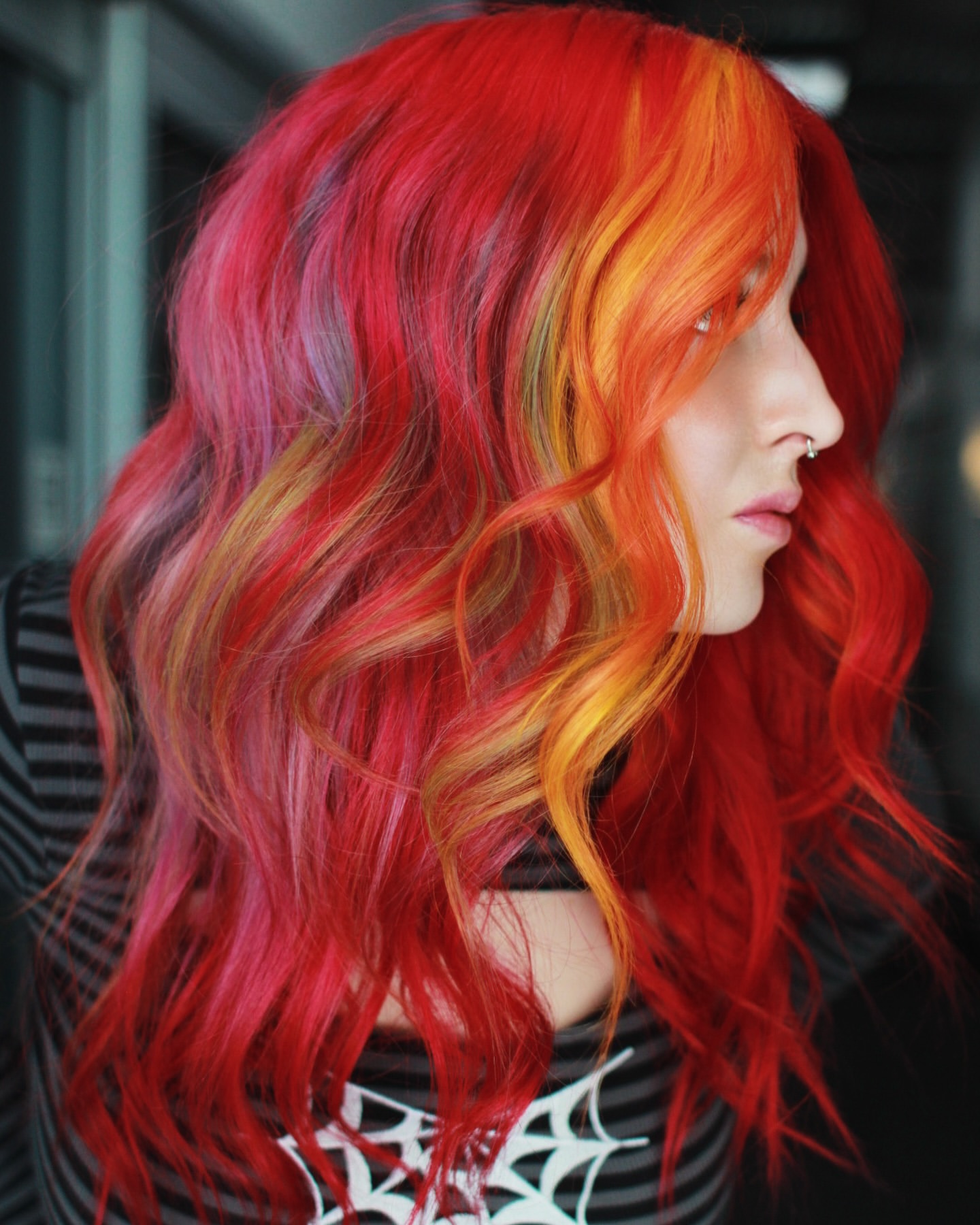 capelli rosso fuoco