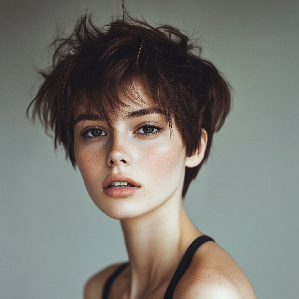 choppy pixie cut