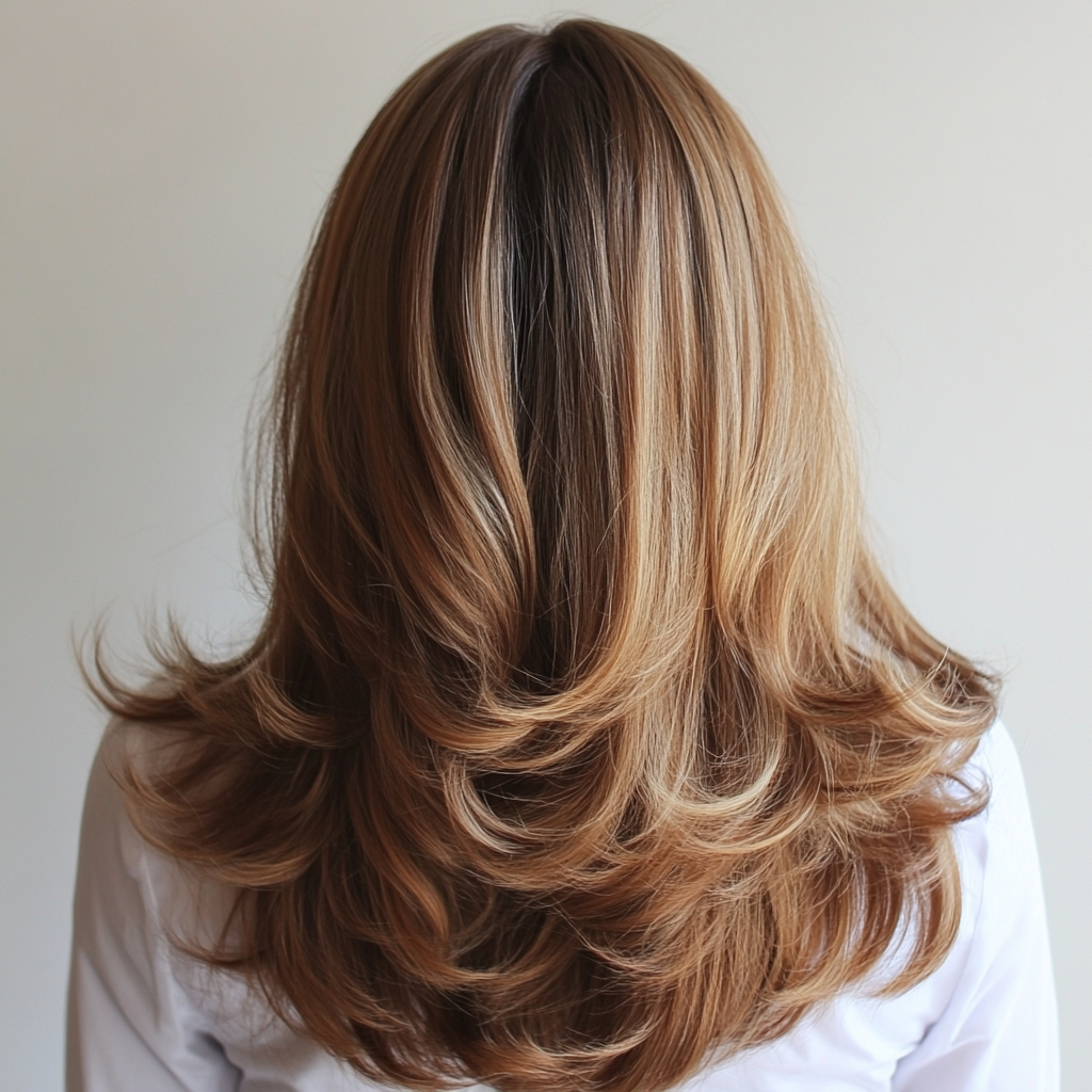 pontas encaracoladas estilo blowout