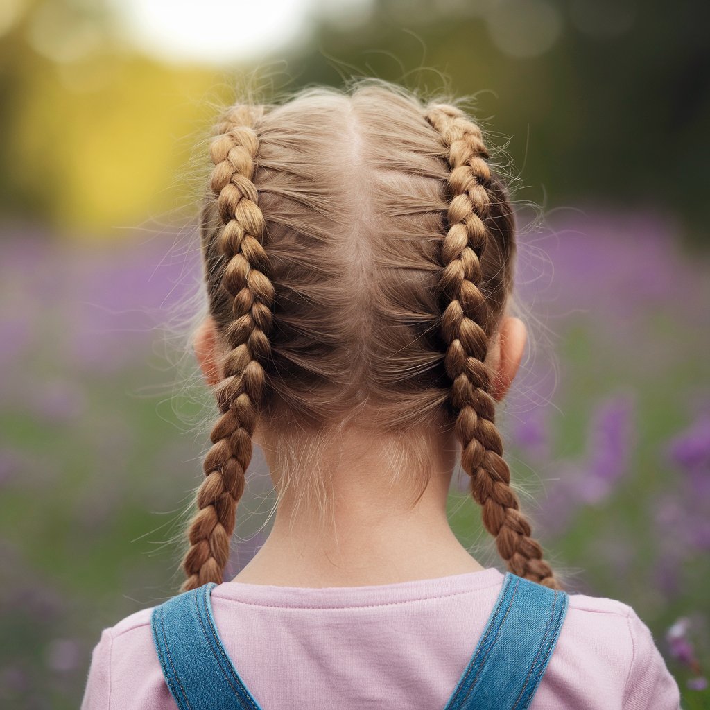 Trenzas holandesas dobles