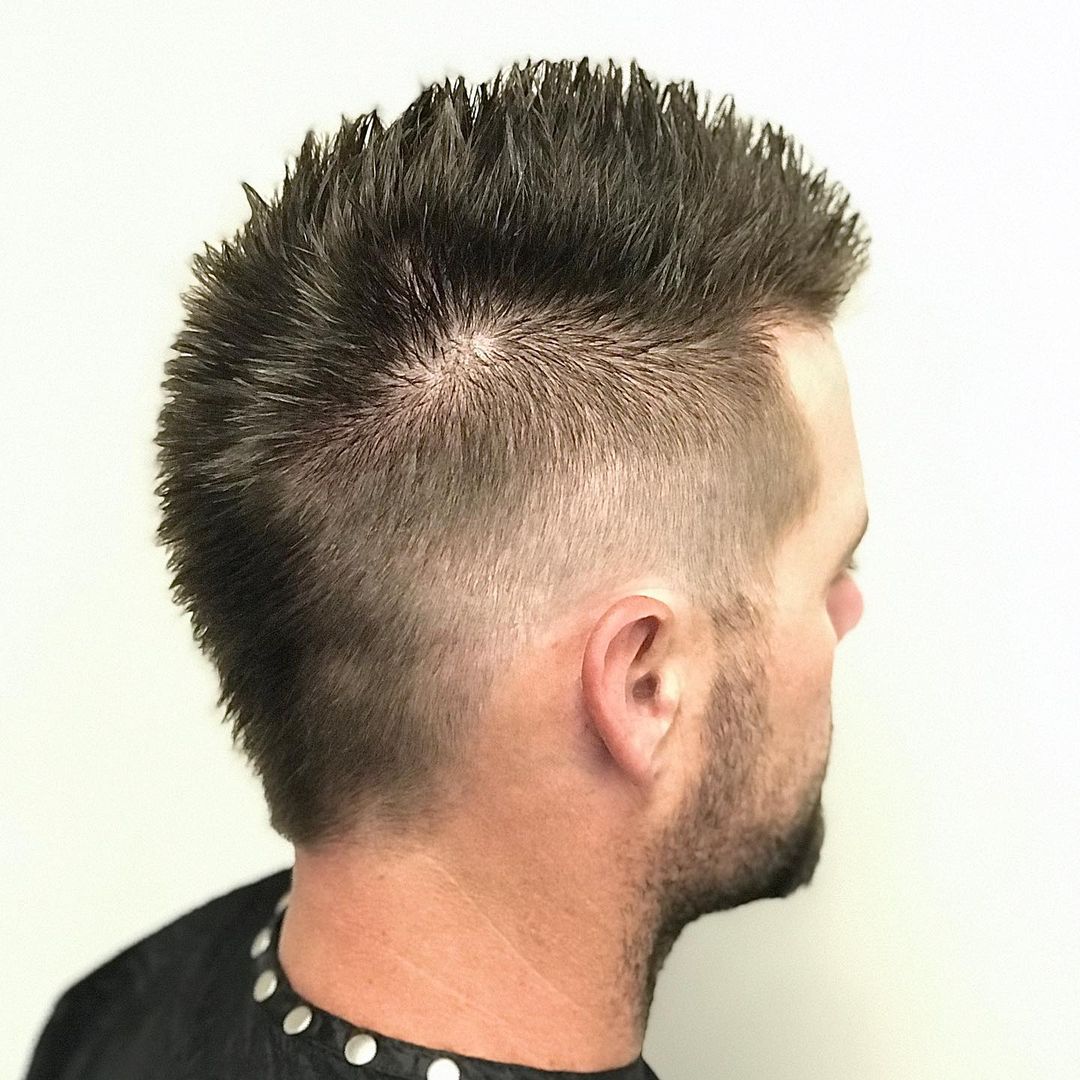 faux hawk fade