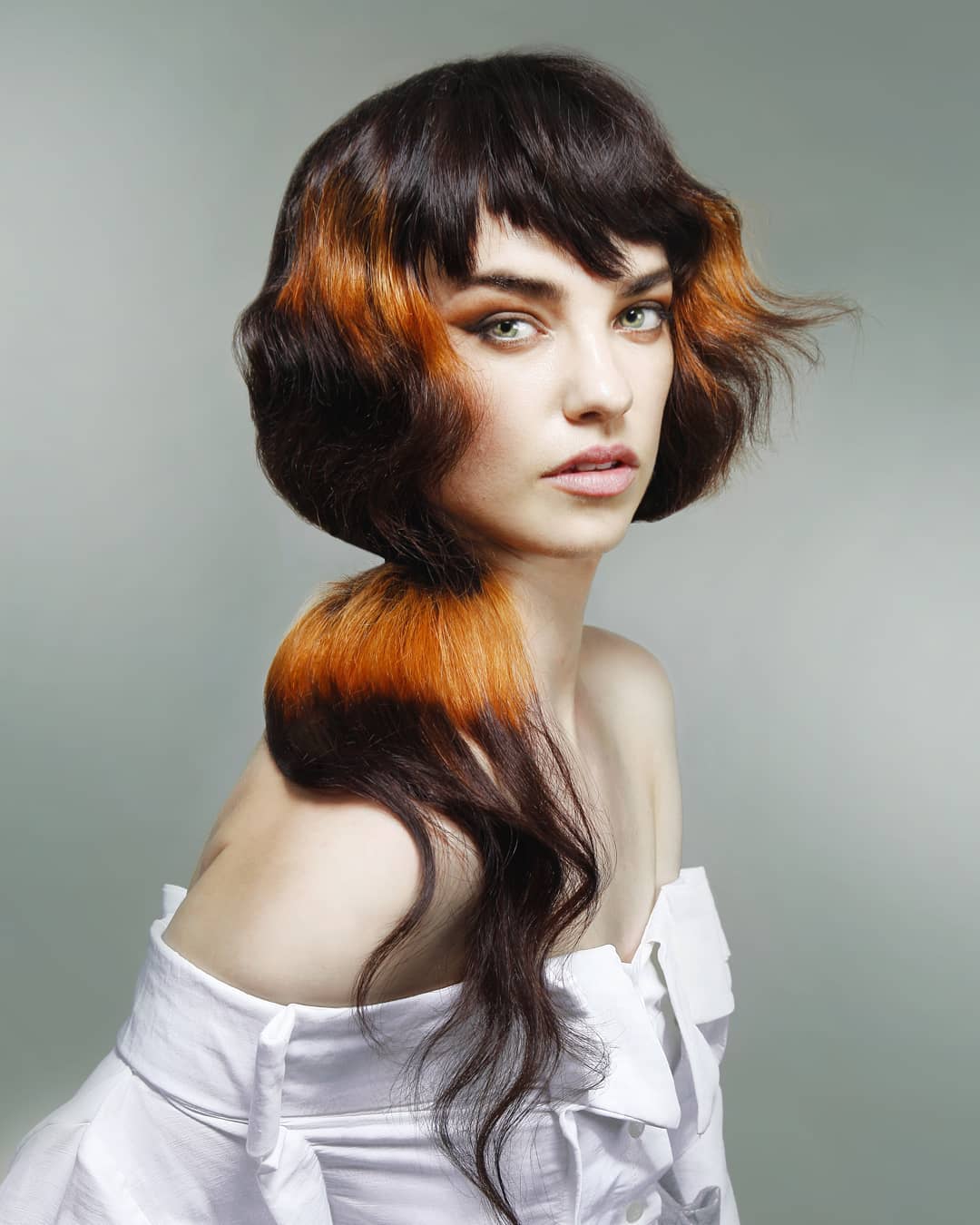 Foxy Red Brown Cor do cabelo da moda do outono para 2024