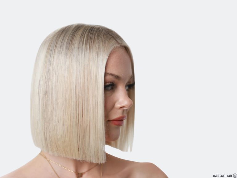 bleach blonde hair